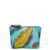 Floating Feathers Coin Pouch - 1031