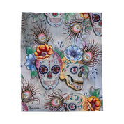 Calaveras de Azúcar Velveteen Plush Blanket