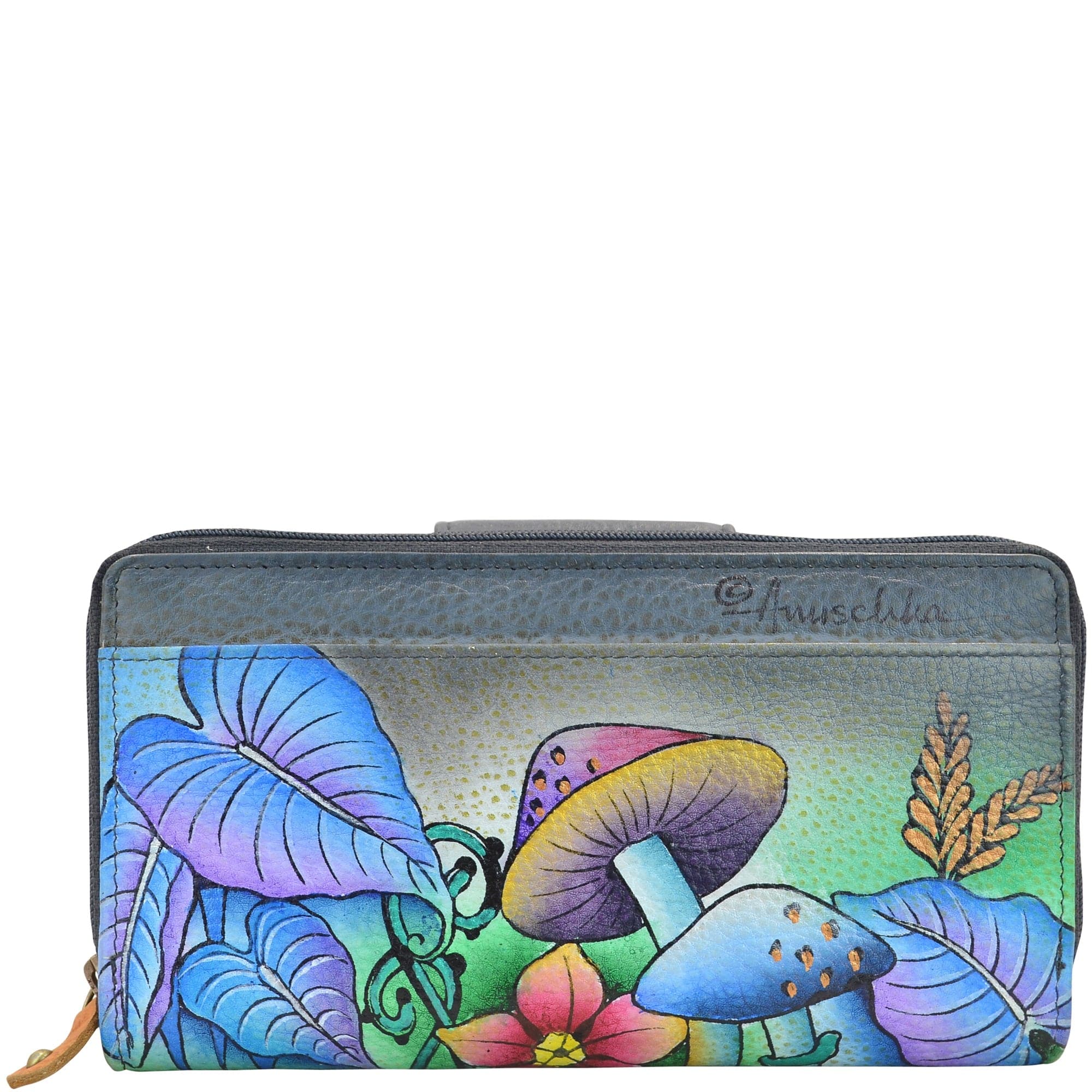 Zip Around Clutch Wallet With Front Organizer - 1120