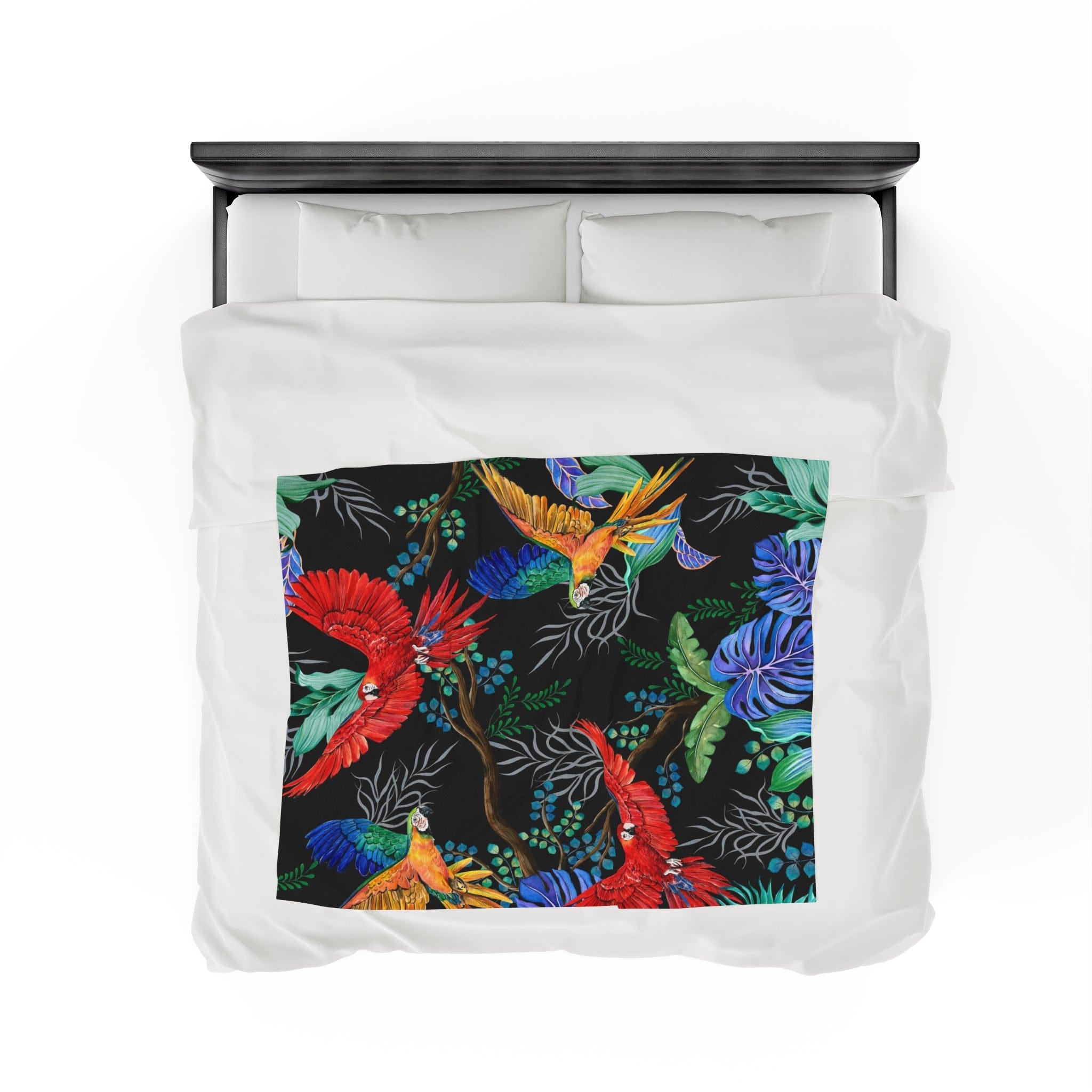 Rainforest Beauties Velveteen Plush Blanket