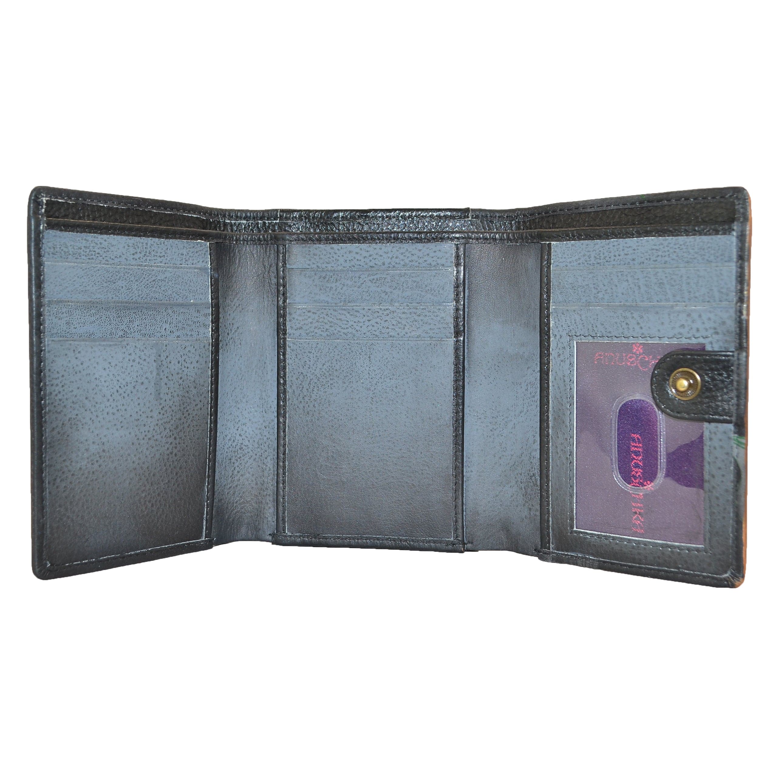 RFID Blocking Small Flap French Wallet - 1138