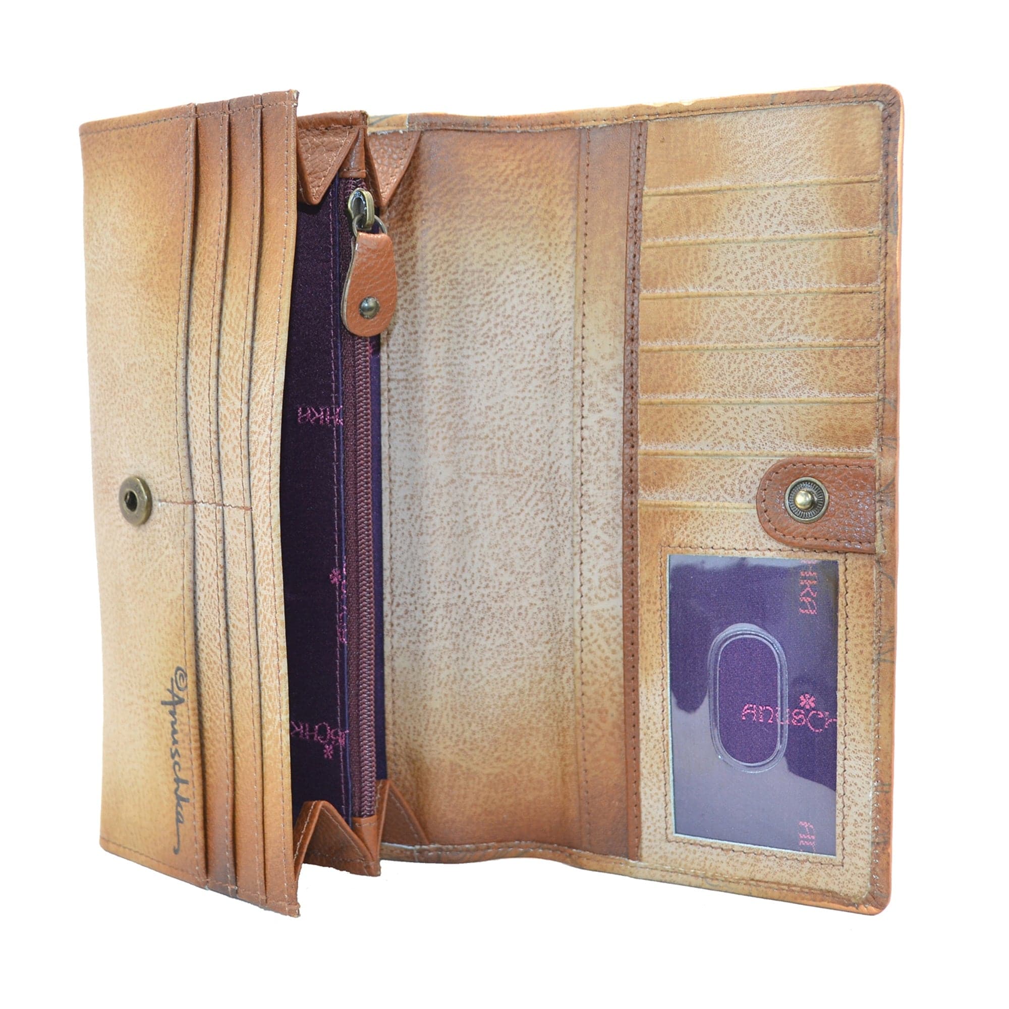 RFID Blocking Two fold French Wallet - 1139