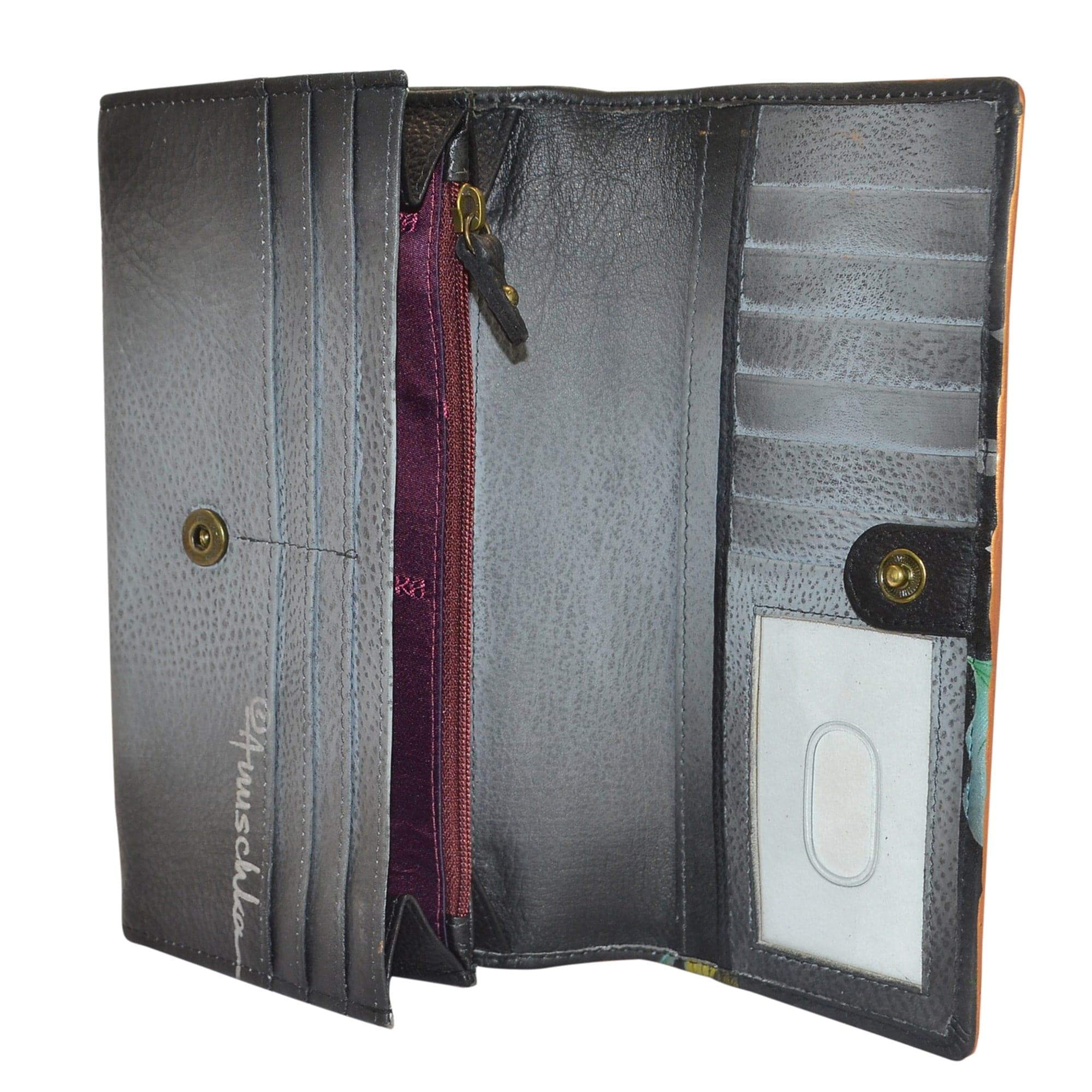 RFID Blocking Two fold French Wallet - 1139