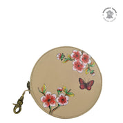 Flower Garden Almond Round Coin Purse - 1175