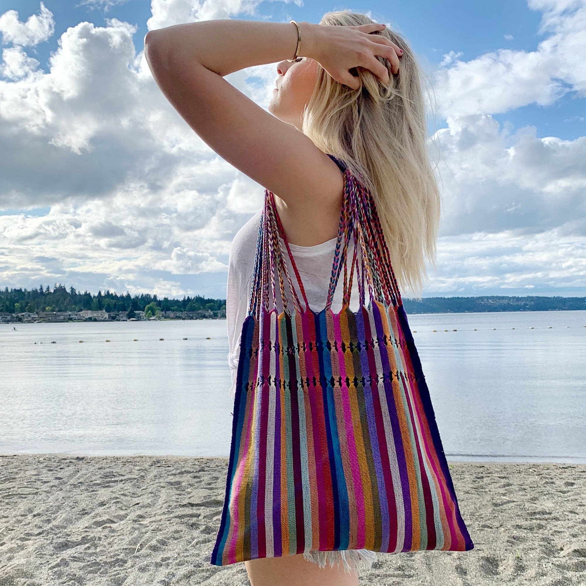 Hand Woven Totes from Oaxaca, Mexico - 12006
