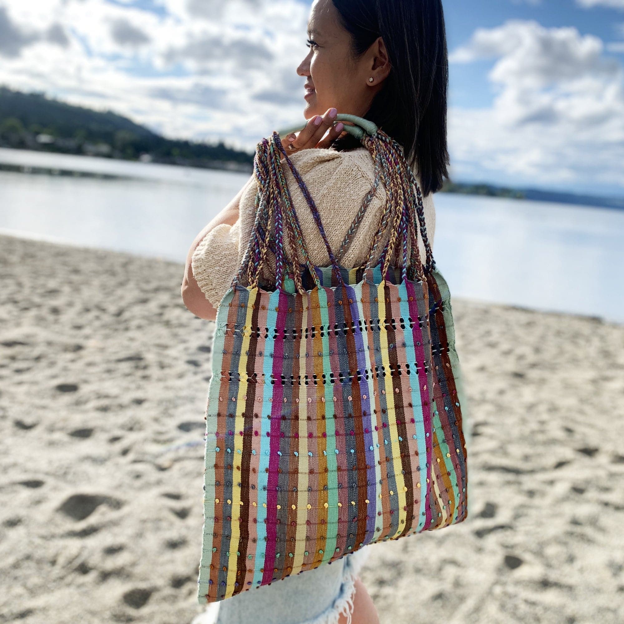 Hand Woven Totes from Oaxaca, Mexico - 12006