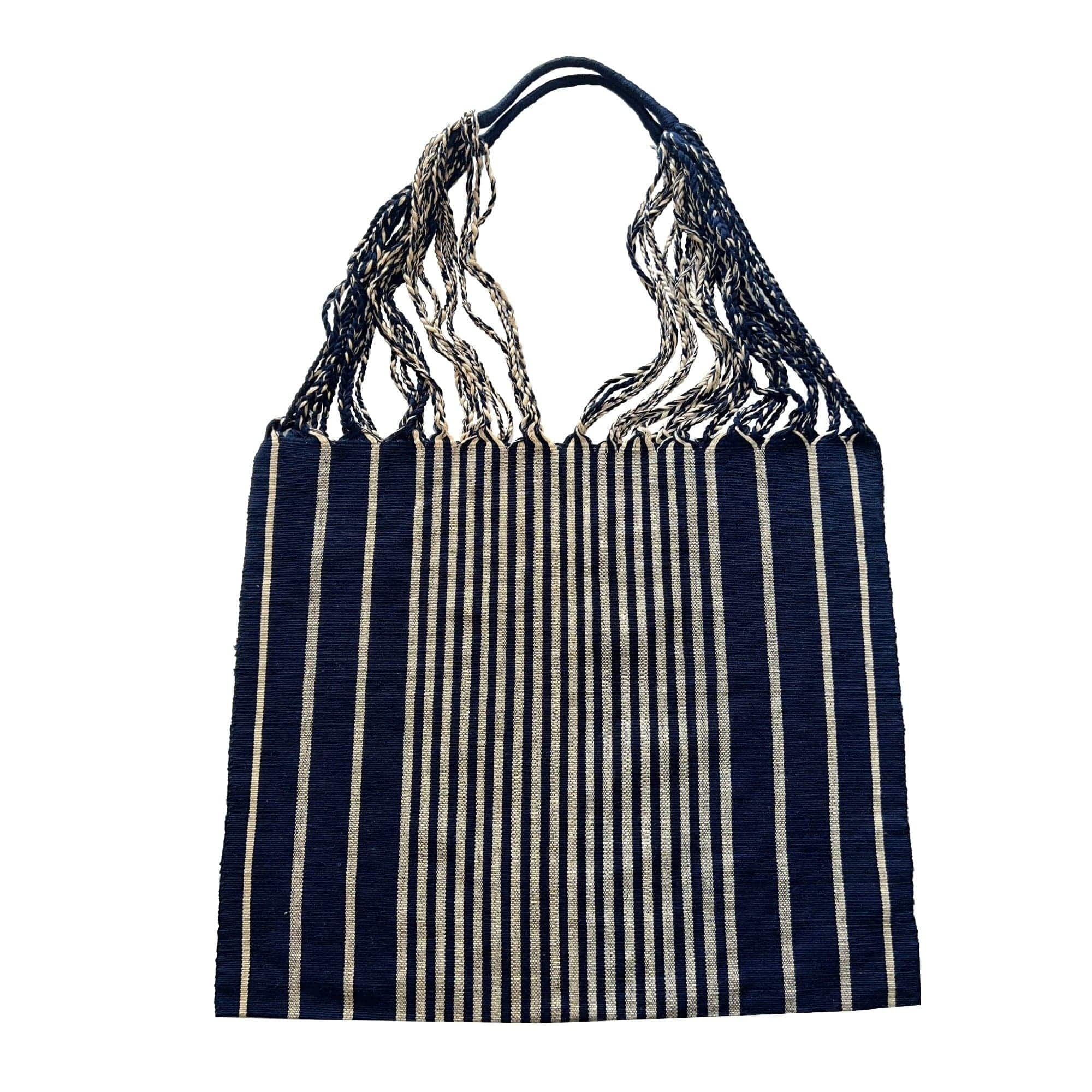 Anuschka style 12006, Hand Woven Totes from Oaxaca, Mexico. These vibrant striped tote bags are handwoven on traditional looms in Oaxaca, Mexico.