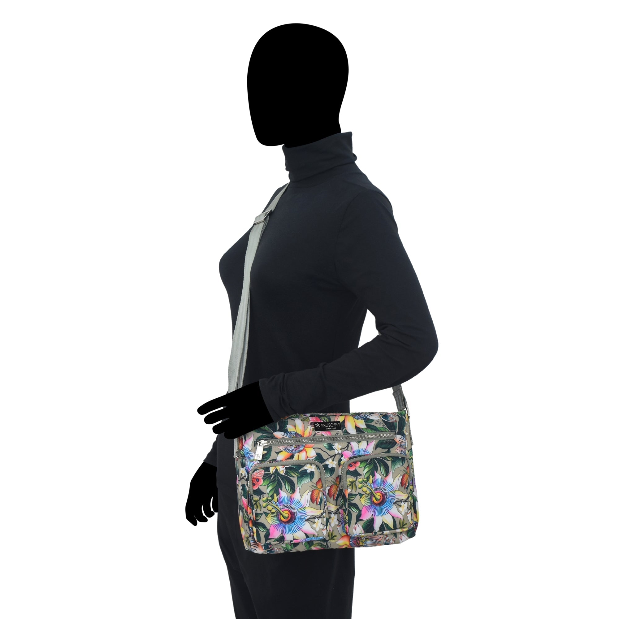 Wanderlust Luxe Fabric Crossbody Bag-12022