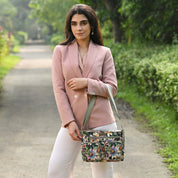 Wanderlust Luxe Fabric Crossbody Bag-12022