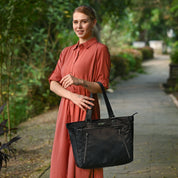 Wanderlust Luxe Fabric Tote-12025