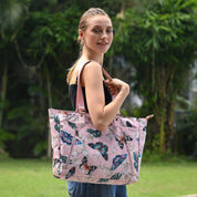 Wanderlust Luxe Fabric Tote-12025