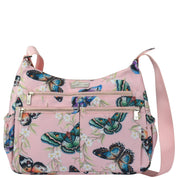 Wanderlust Luxe Fabric Crossbody Hobo -12030