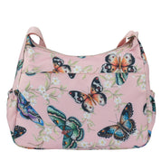 Wanderlust Luxe Fabric Crossbody Hobo -12030