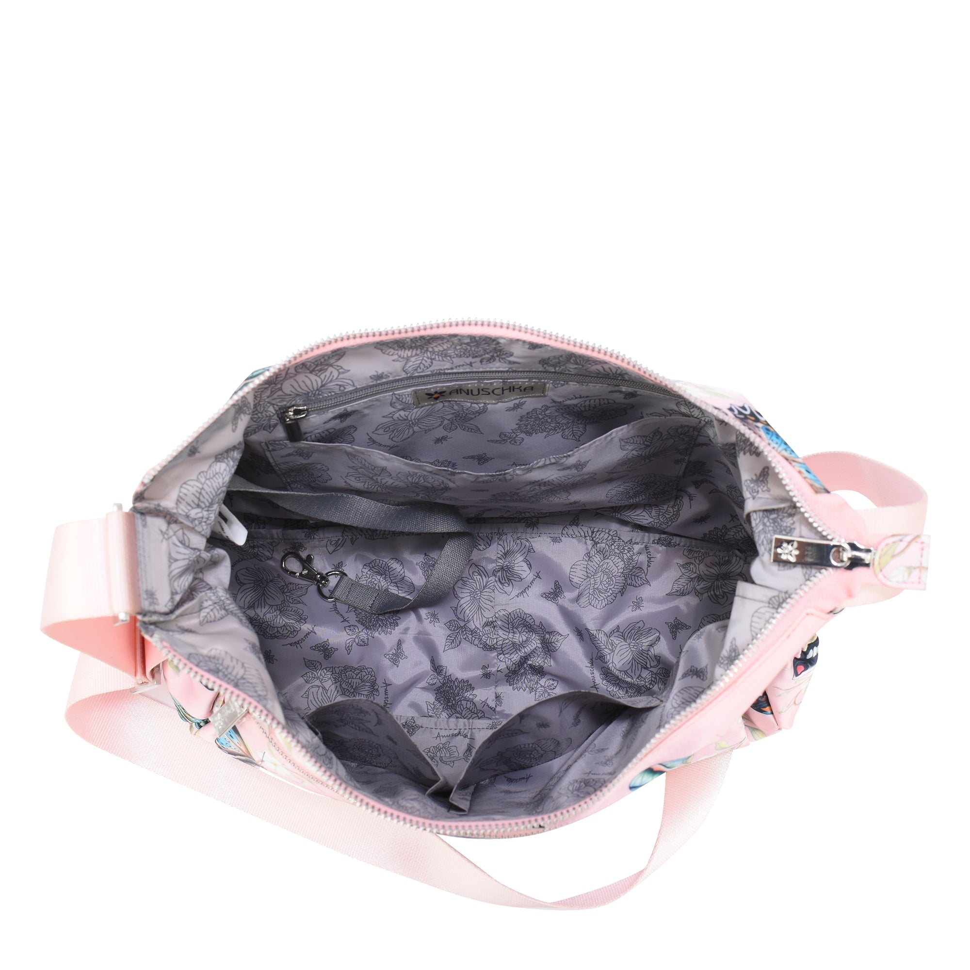 Wanderlust Luxe Fabric Crossbody Hobo -12030