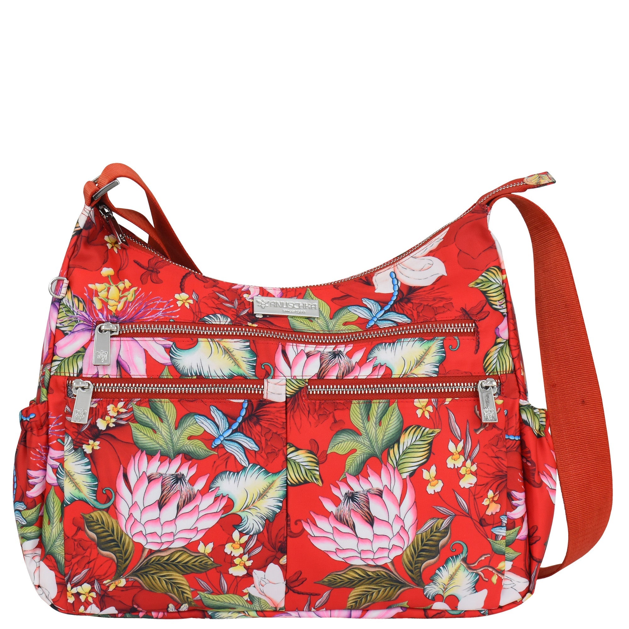 Wanderlust Luxe Fabric Crossbody Hobo -12030