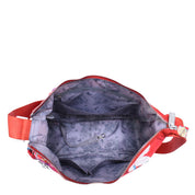 Wanderlust Luxe Fabric Crossbody Hobo -12030