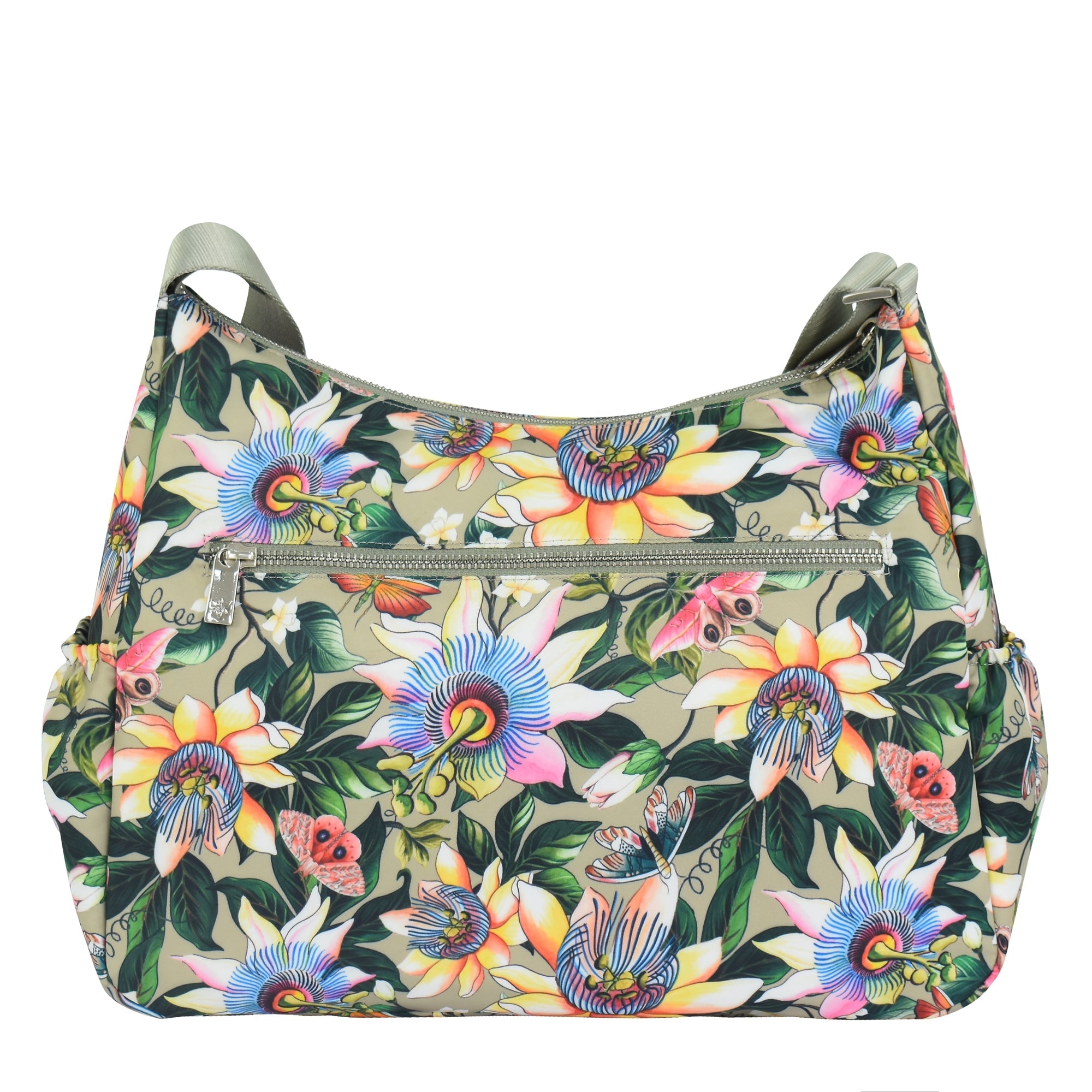 Wanderlust Luxe Fabric Crossbody Hobo -12030