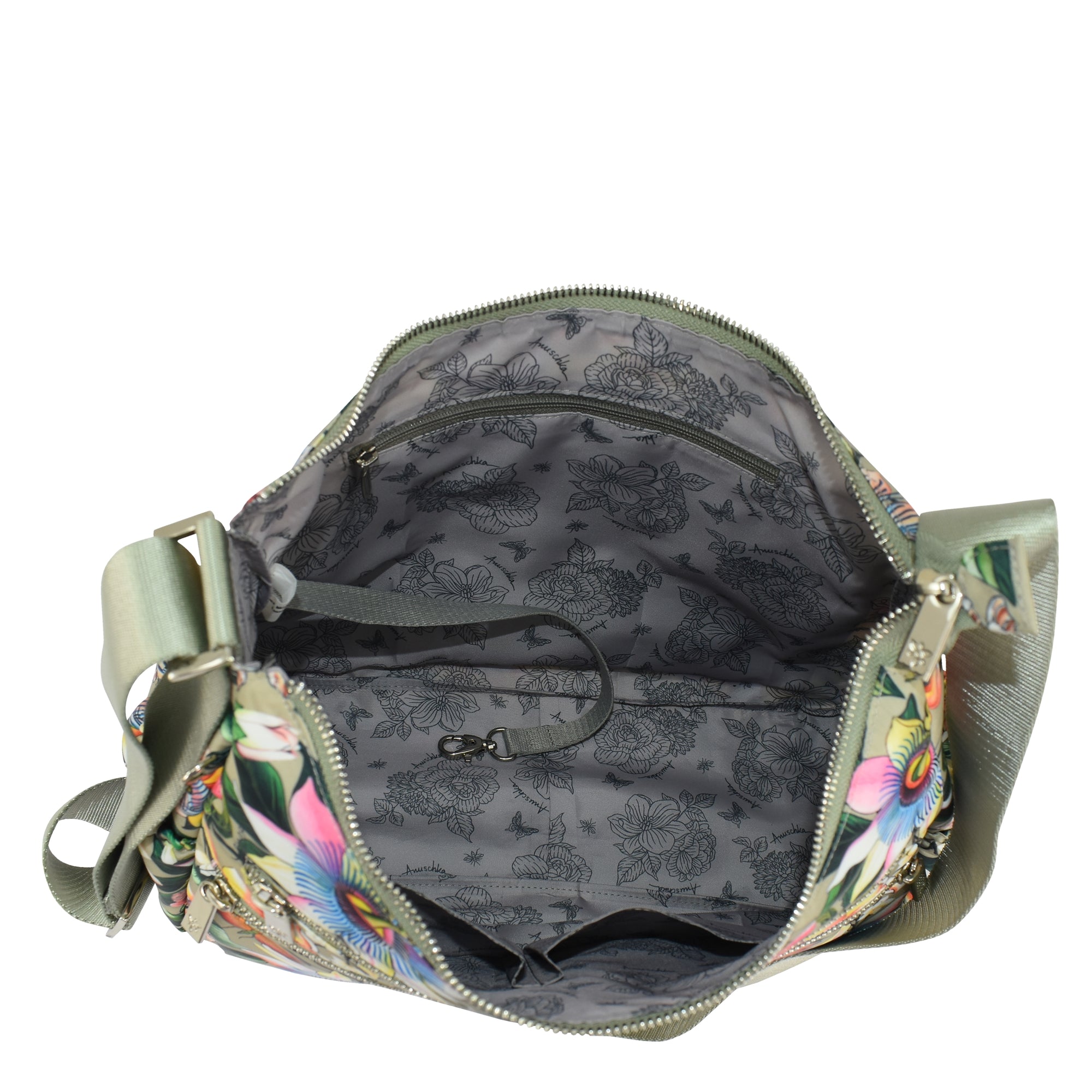 Wanderlust Luxe Fabric Crossbody Hobo -12030