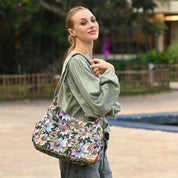 Wanderlust Luxe Fabric Crossbody Hobo -12030