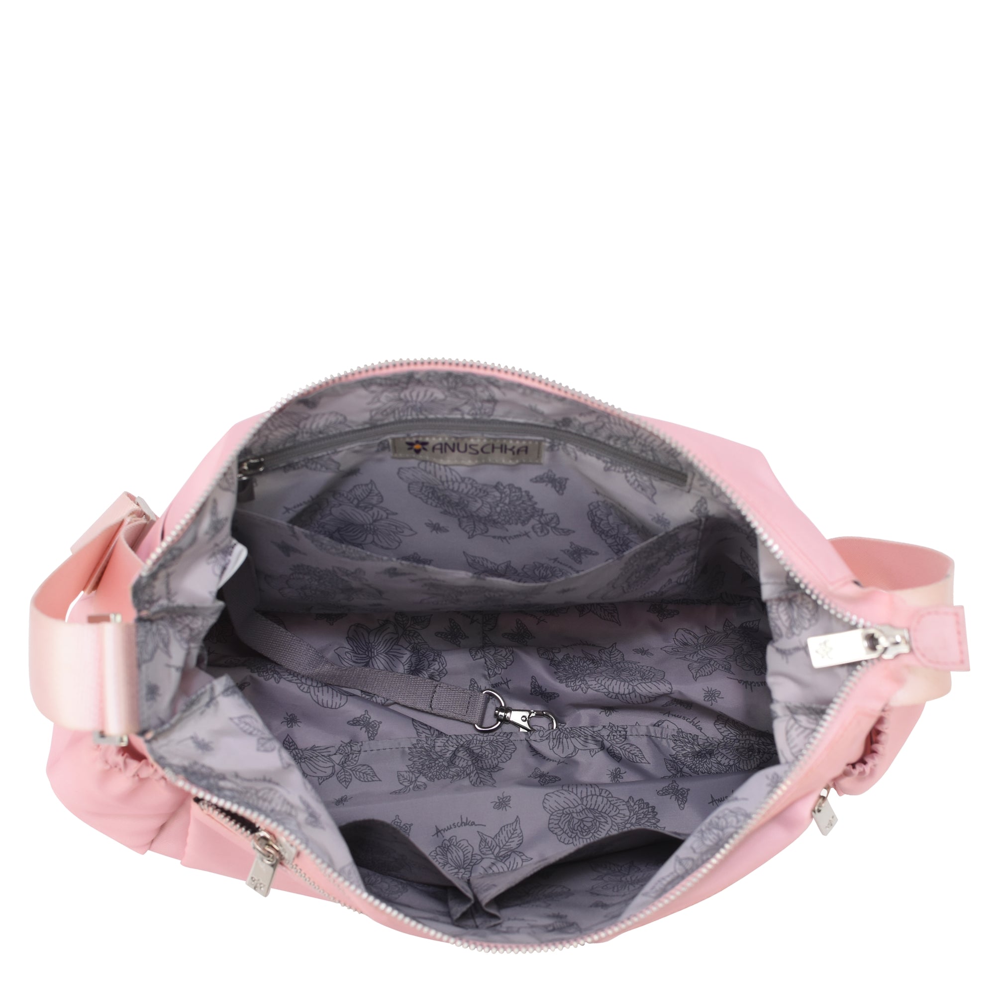 Wanderlust Luxe Fabric Crossbody Hobo -12030