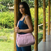 Wanderlust Luxe Fabric Crossbody Hobo -12030