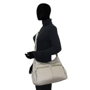 Wanderlust Luxe Fabric Crossbody Hobo -12030