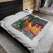 Desert Garden Velveteen Plush Blanket