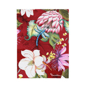 Crimson Garden Velveteen Plush Blanket