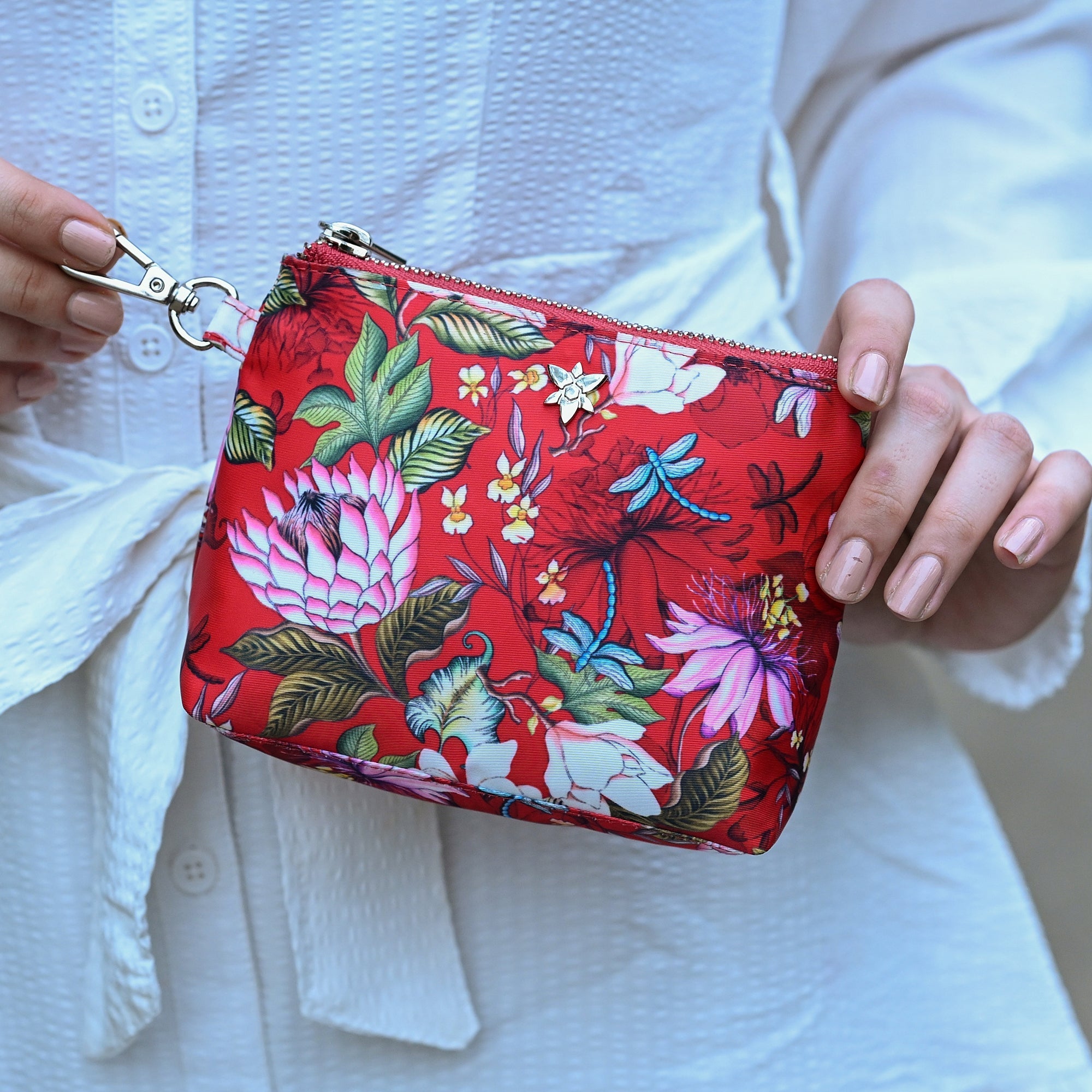 Wanderlust Luxe Fabric Pouch-13009