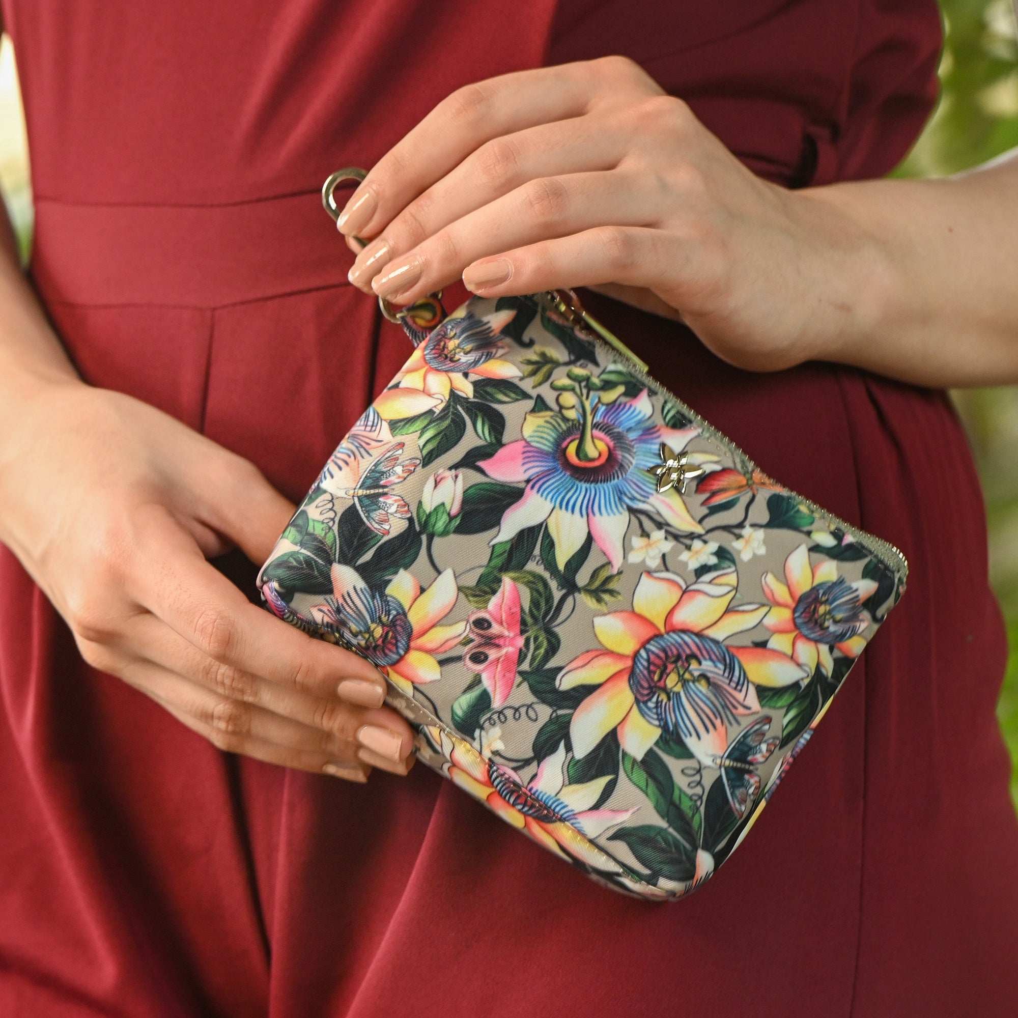 Wanderlust Luxe Fabric Pouch-13009