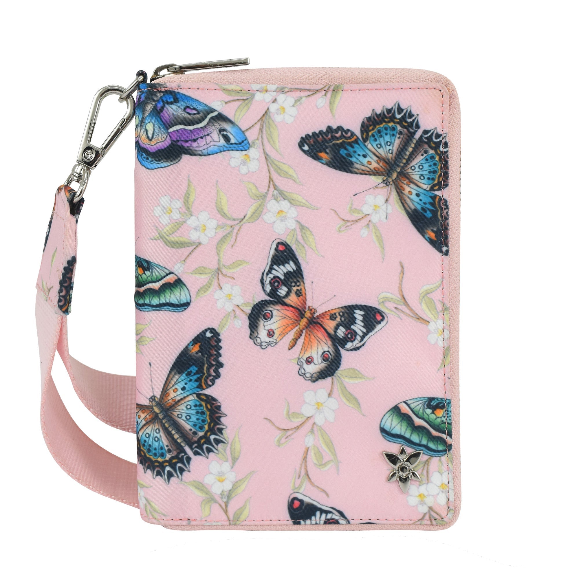 Wanderlust Luxe Fabric Passport Organizer Wristlet-13011