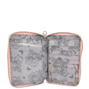 Wanderlust Luxe Fabric Passport Organizer Wristlet-13011