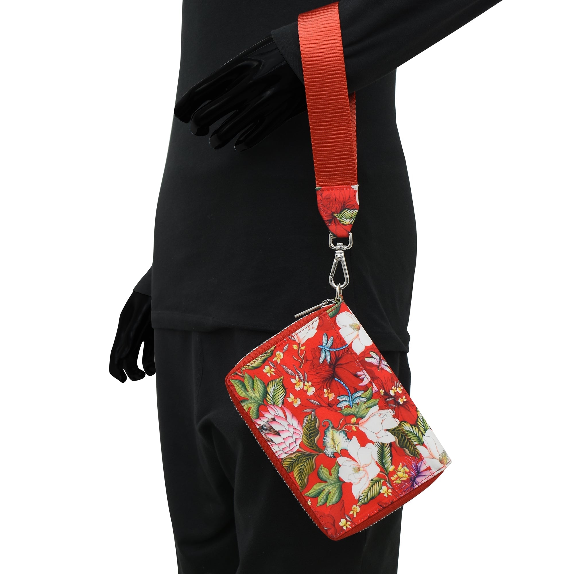 Wanderlust Luxe Fabric Passport Organizer Wristlet-13011