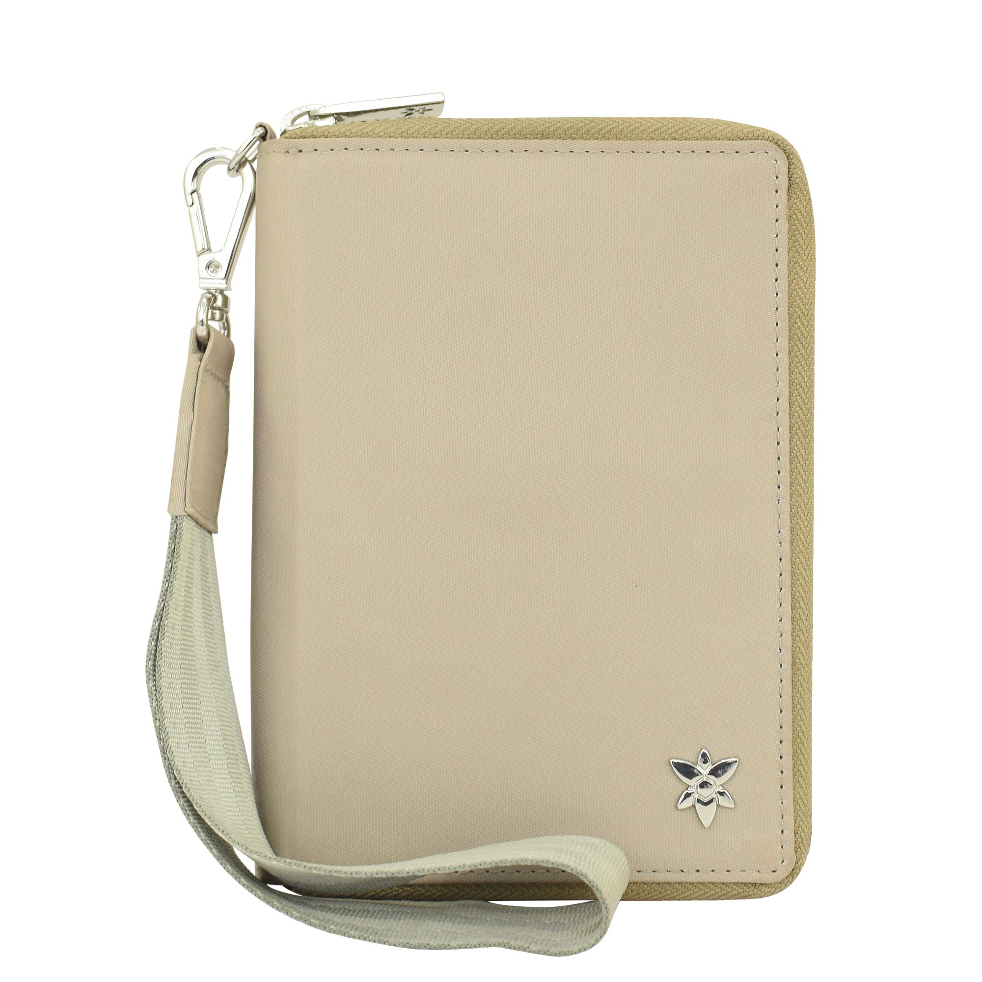 Wanderlust Luxe Fabric Passport Organizer Wristlet-13011