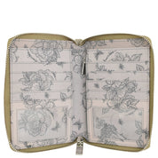 Wanderlust Luxe Fabric Passport Organizer Wristlet-13011