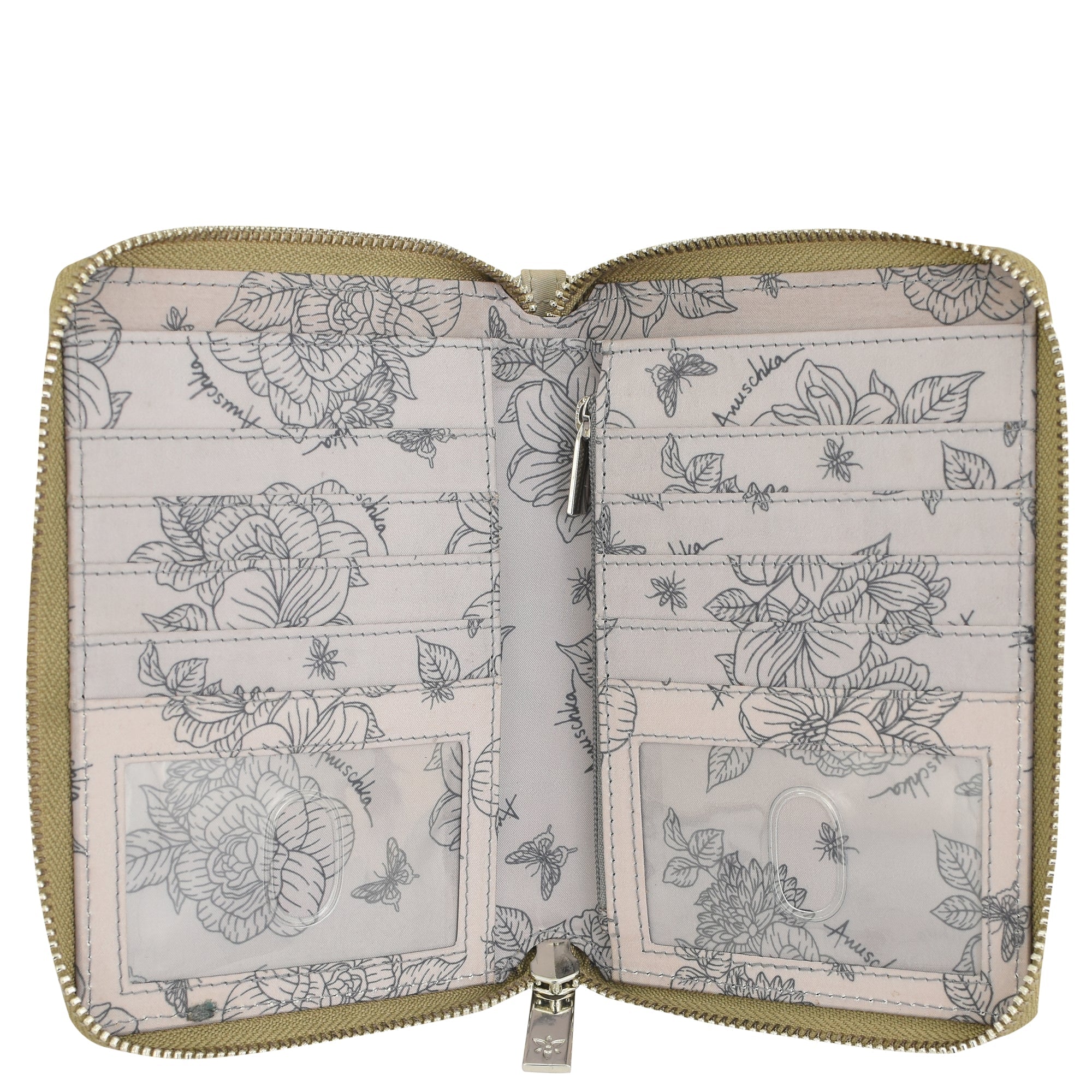 Wanderlust Luxe Fabric Passport Organizer Wristlet-13011