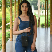 Wanderlust Luxe Fabric Phone Organizer Wallet -13012