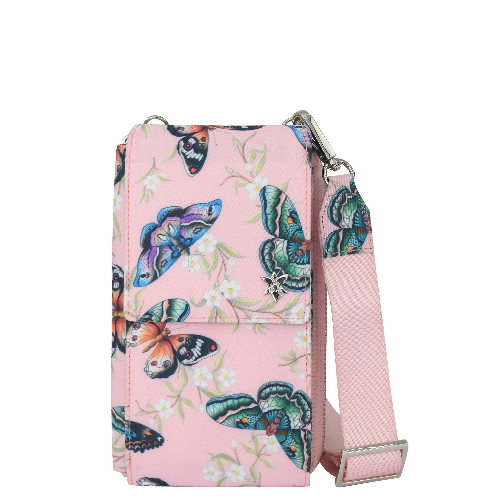 Wanderlust Luxe Fabric Phone Organizer Wallet -13012