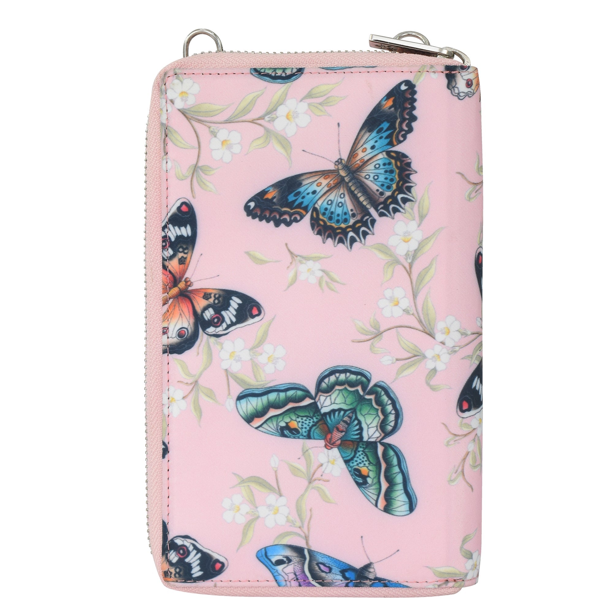 Wanderlust Luxe Fabric Phone Organizer Wallet -13012