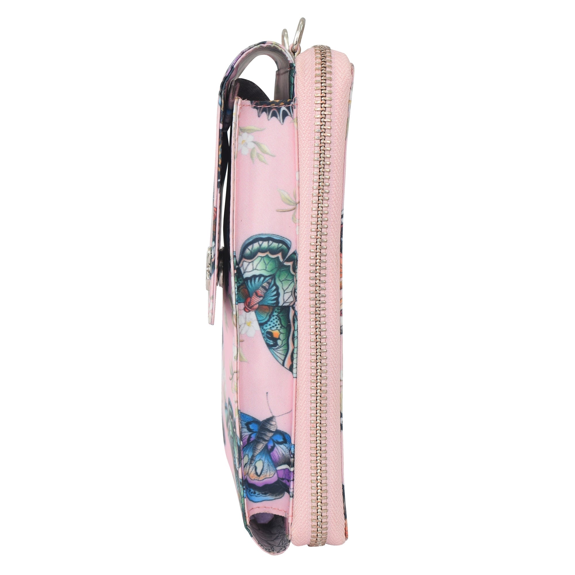 Wanderlust Luxe Fabric Phone Organizer Wallet -13012