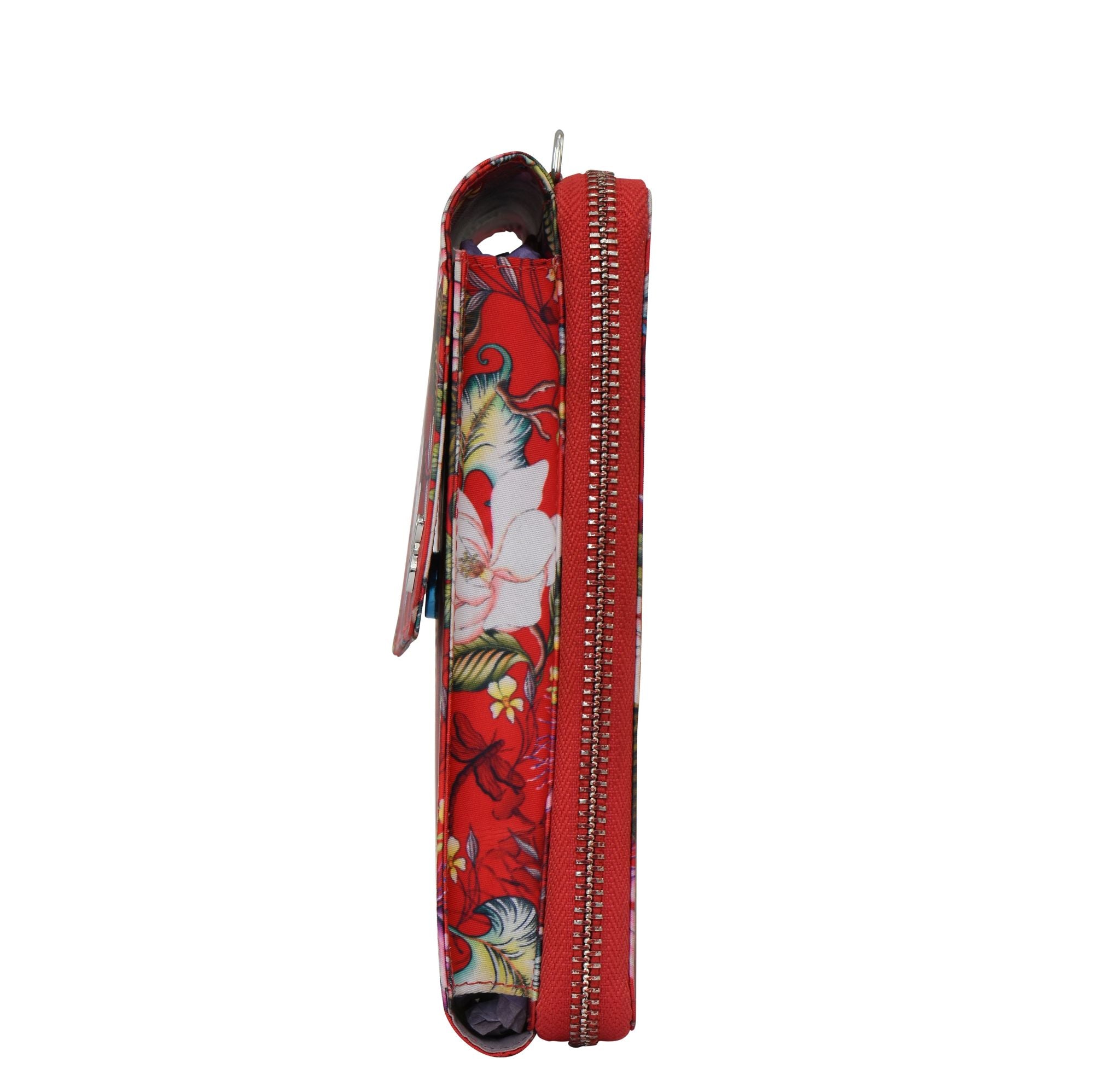 Wanderlust Luxe Fabric Phone Organizer Wallet -13012