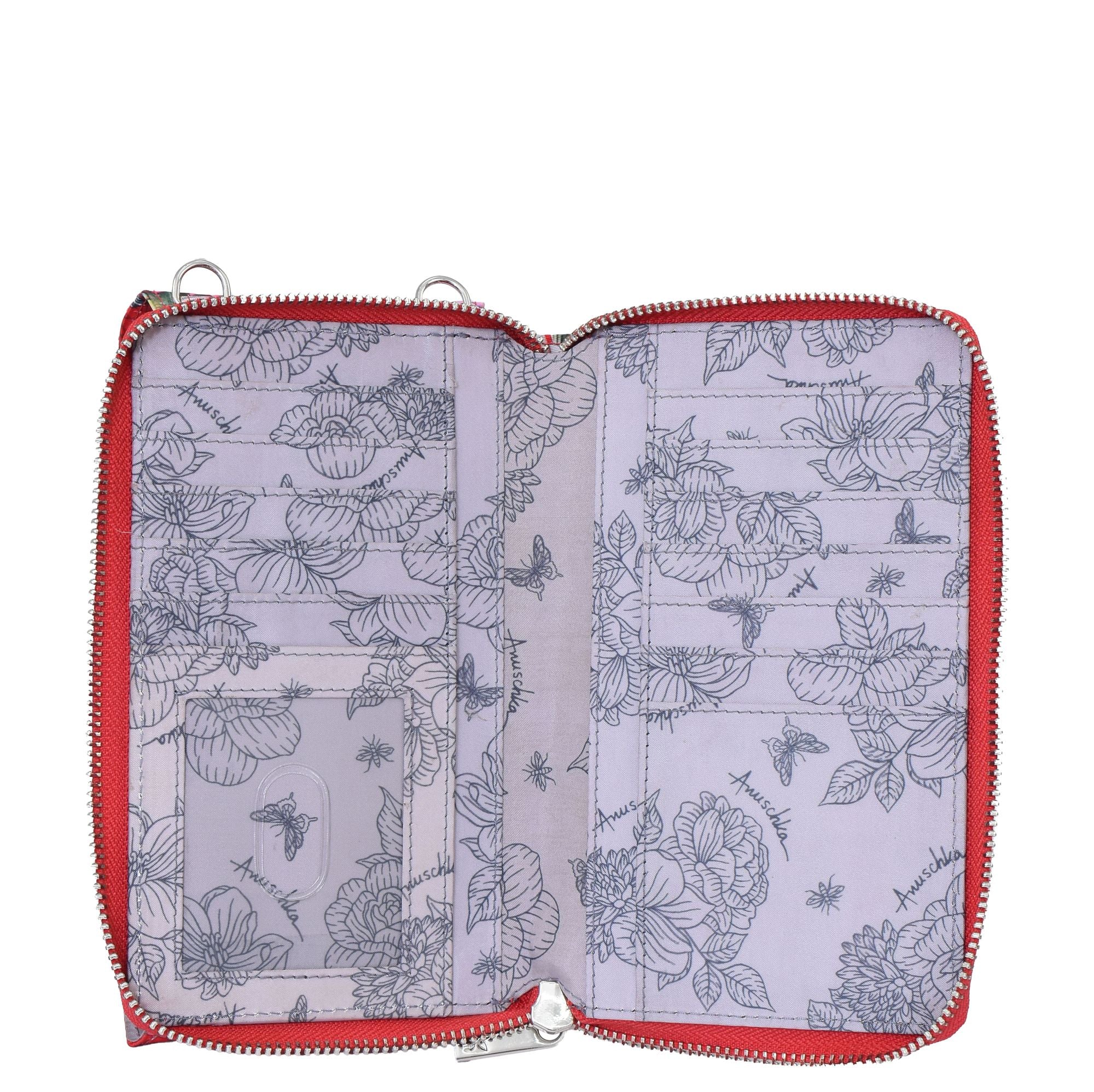 Wanderlust Luxe Fabric Phone Organizer Wallet -13012