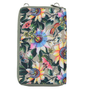 Wanderlust Luxe Fabric Phone Organizer Wallet -13012