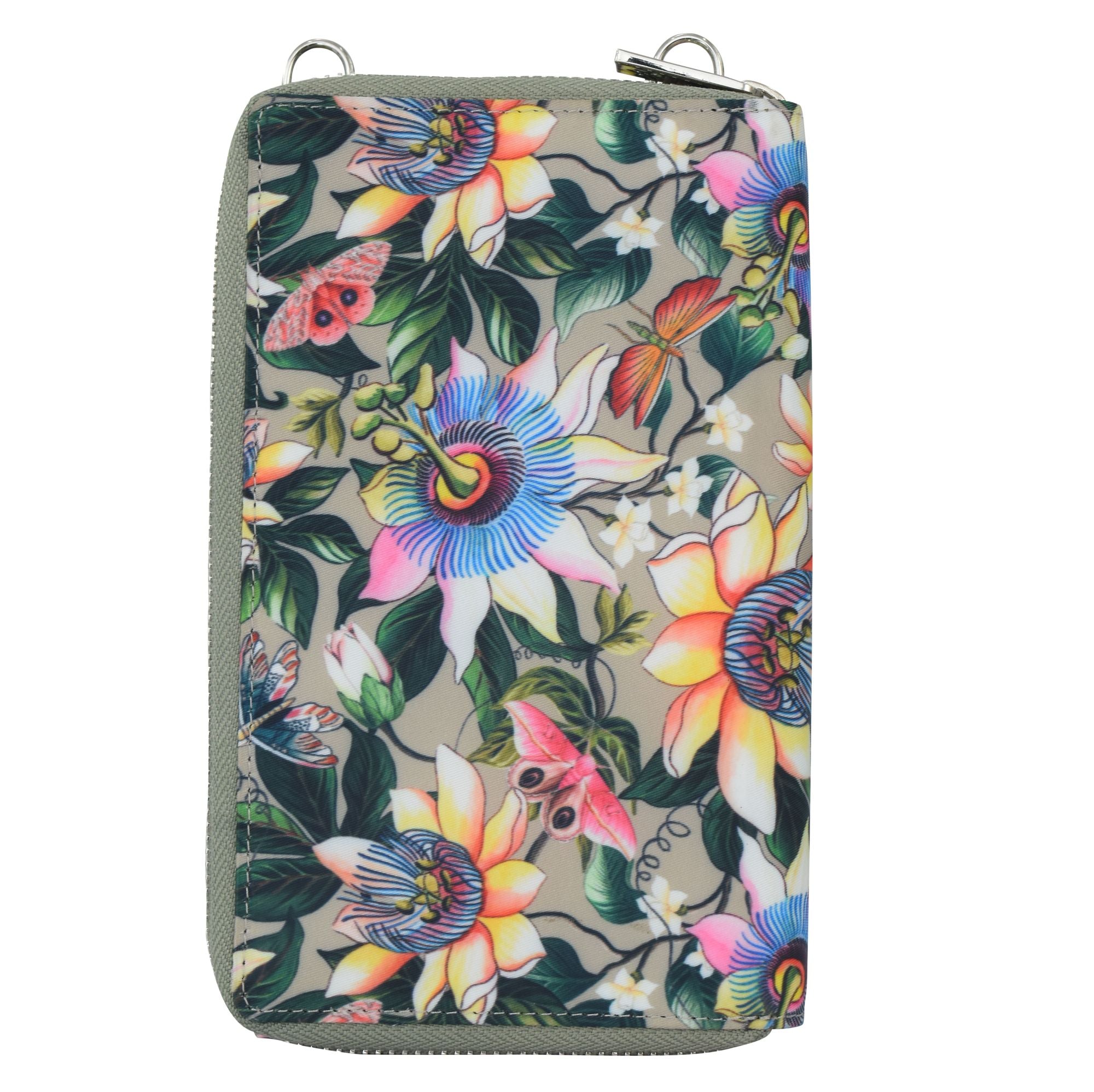 Wanderlust Luxe Fabric Phone Organizer Wallet -13012