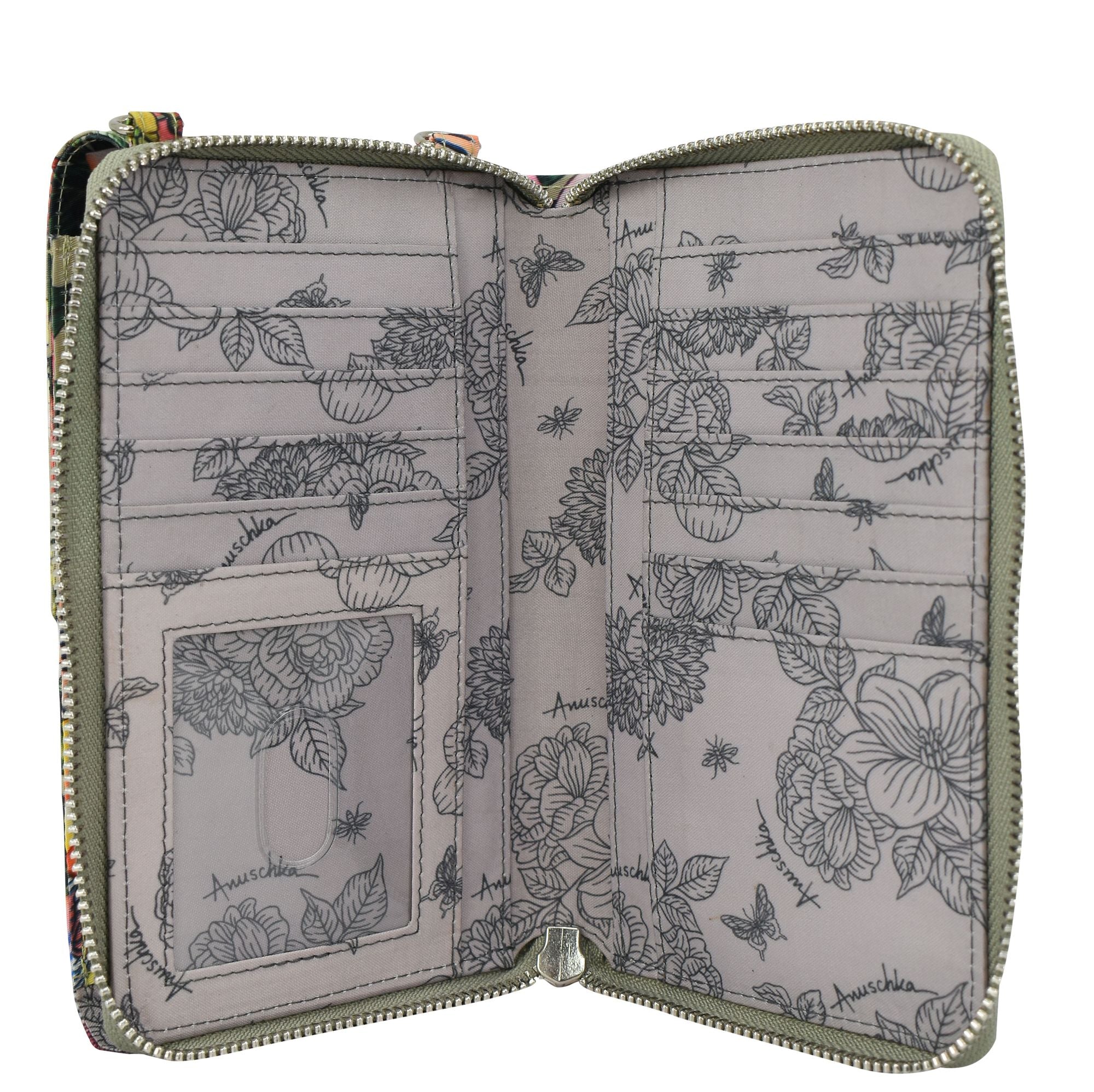 Wanderlust Luxe Fabric Phone Organizer Wallet -13012