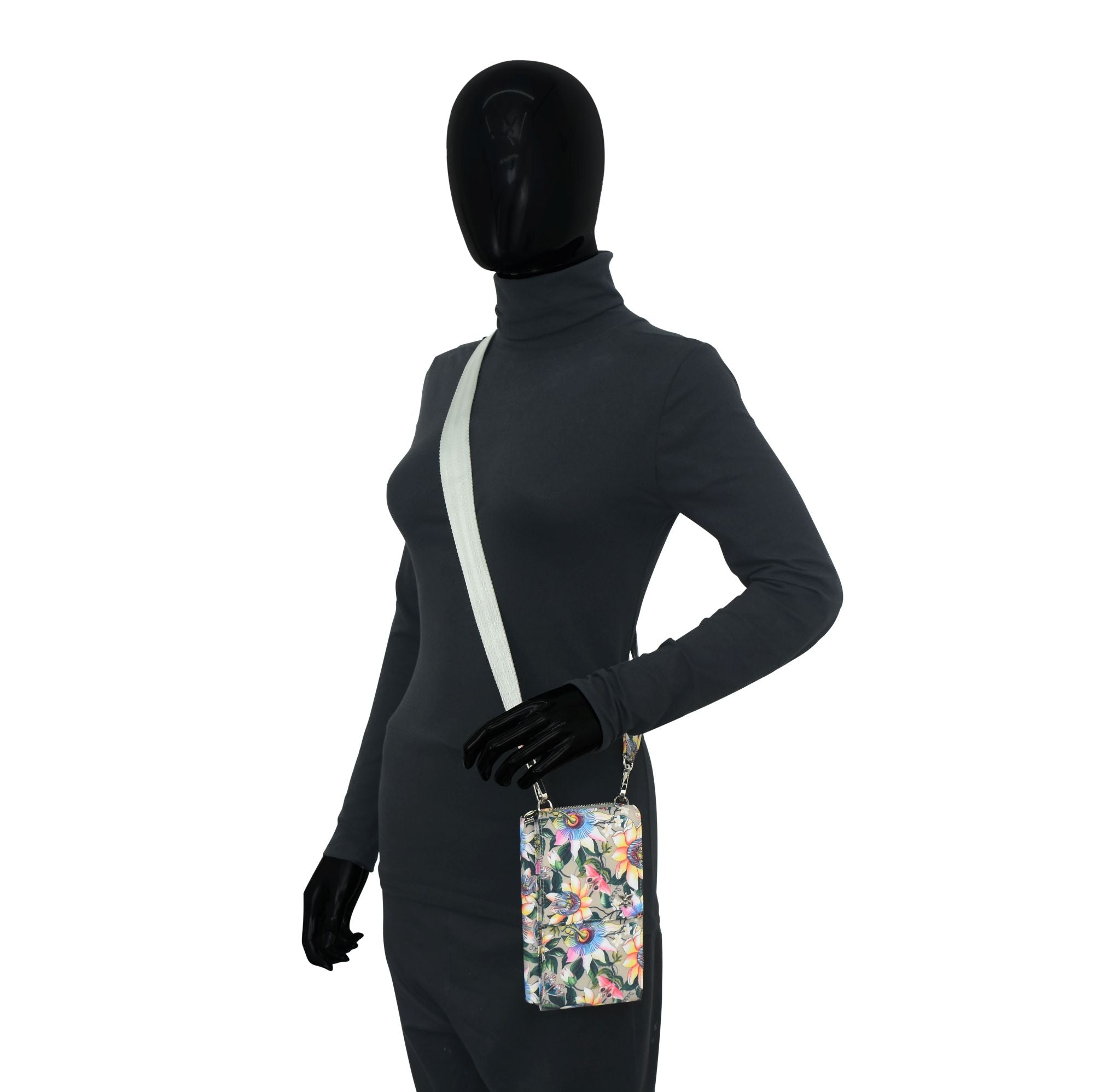 Wanderlust Luxe Fabric Phone Organizer Wallet -13012