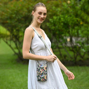 Wanderlust Luxe Fabric Phone Organizer Wallet -13012