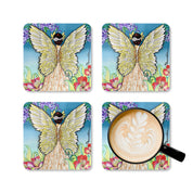 Enchanted Garden Corkwood Coaster Set