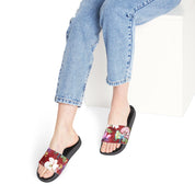 Crimson Garden Slide Sandals