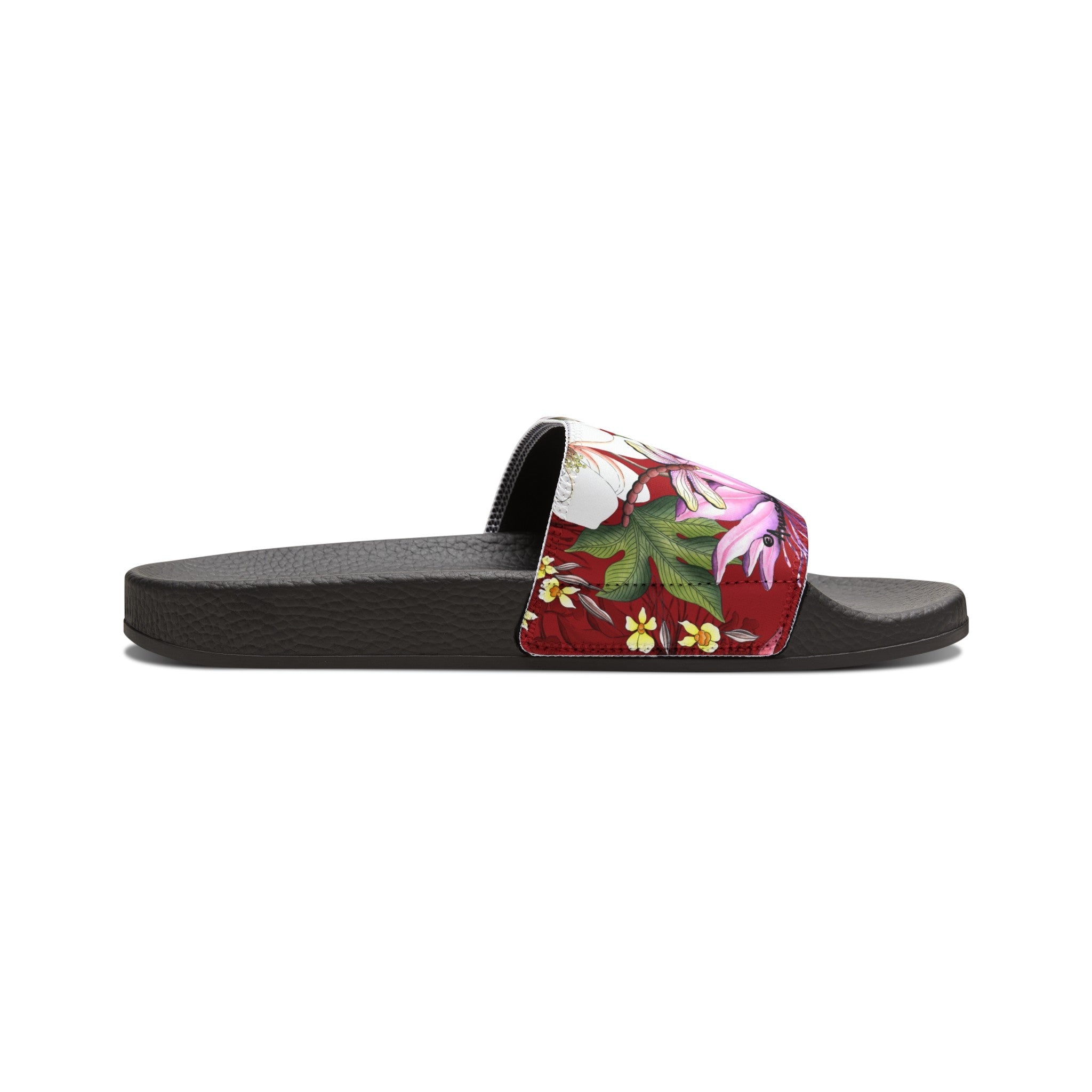 Crimson Garden Slide Sandals